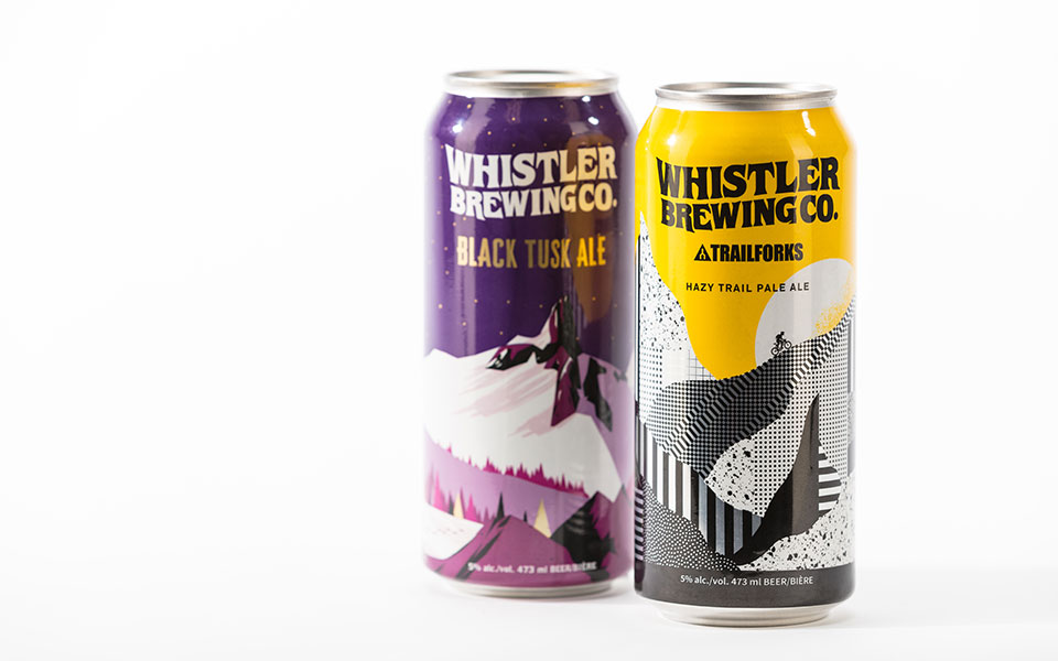 Whistler Brewing Co-Black Tusk Ale & Hazy Trail Pale Ale